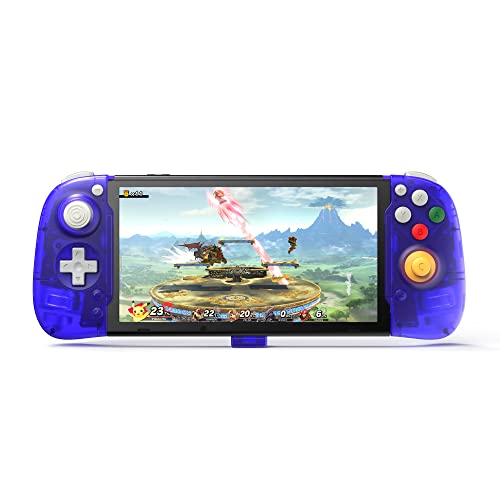 RETROFLAG Handheld Controller Compatible with Nintendo Switch LCD/Switch OLED, One-Piece Joypad, Plug and Play Motion Control and Dual Motor Vibration and PD Fast Charge